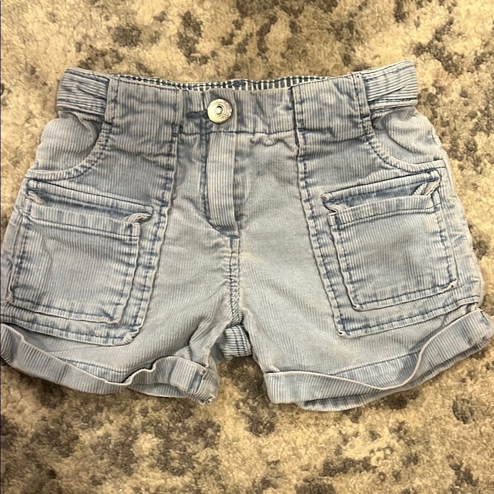 Designer Chloe Stylish Blue cordoroy  Shorts